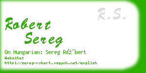 robert sereg business card